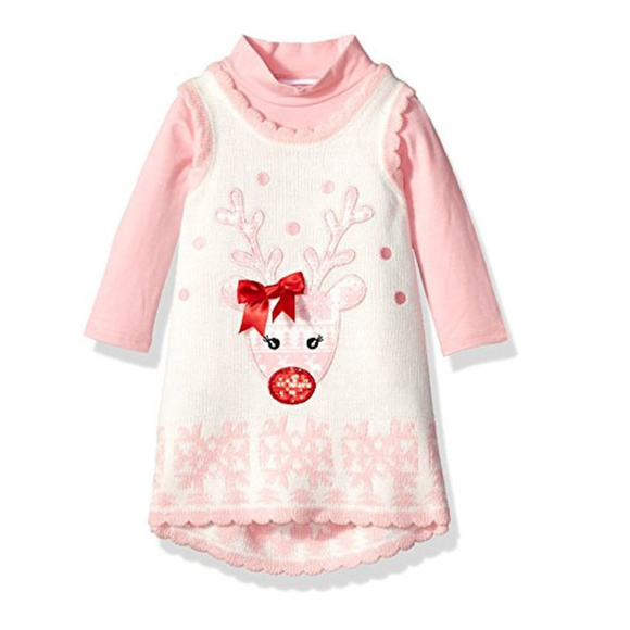 baby christmas sweater dress